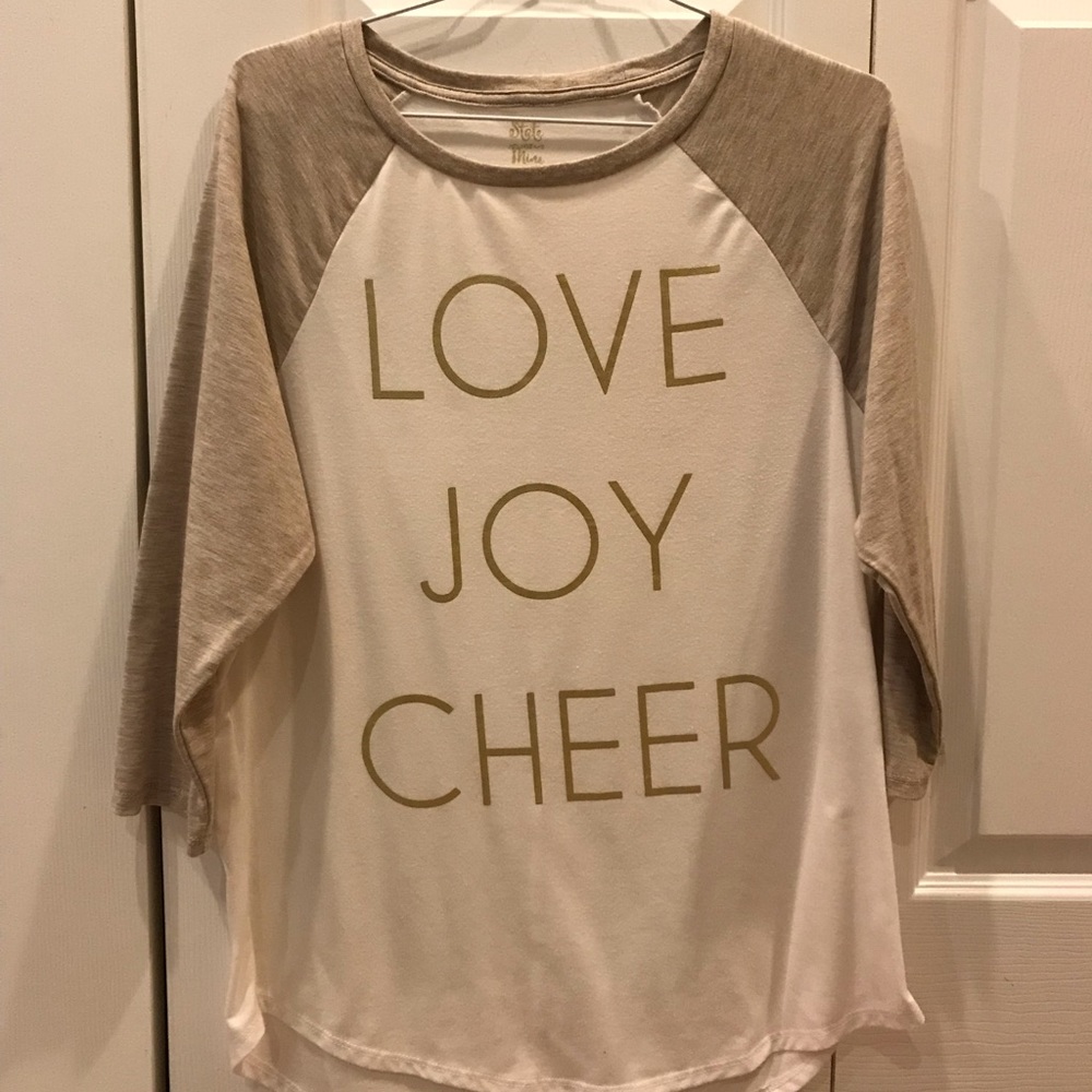 Seasonal Love, Joy, Cheer top